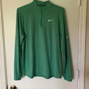 Green Nike Athletic Quarter Zip
